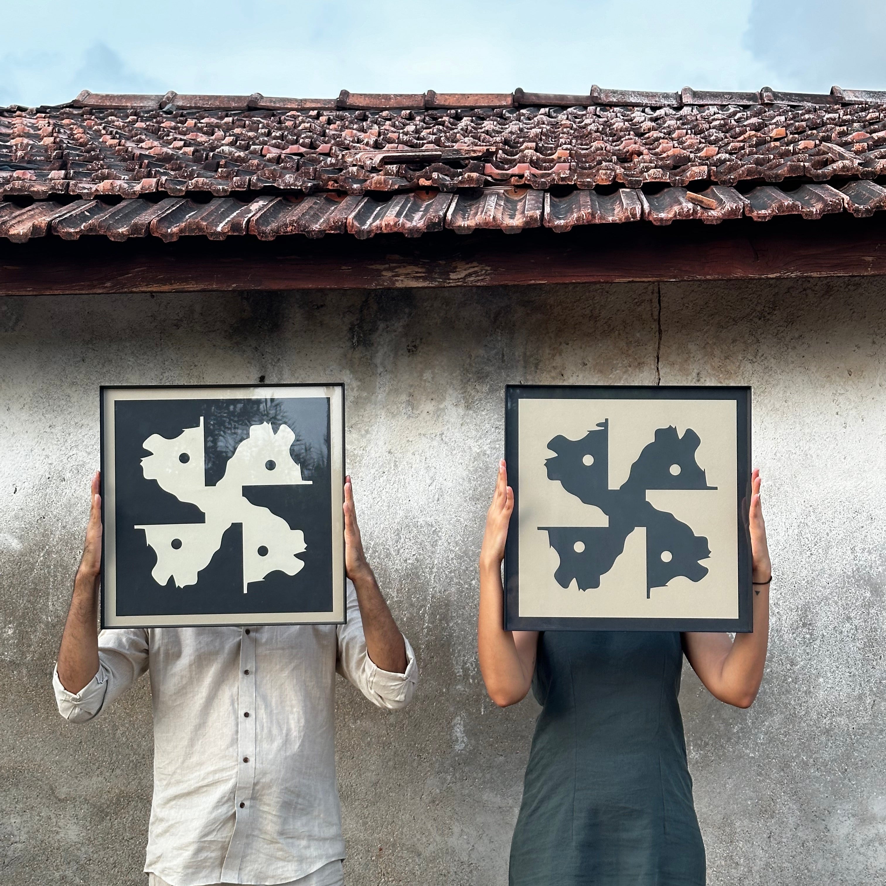 Vivid Spiral Artworks – Set Of 2