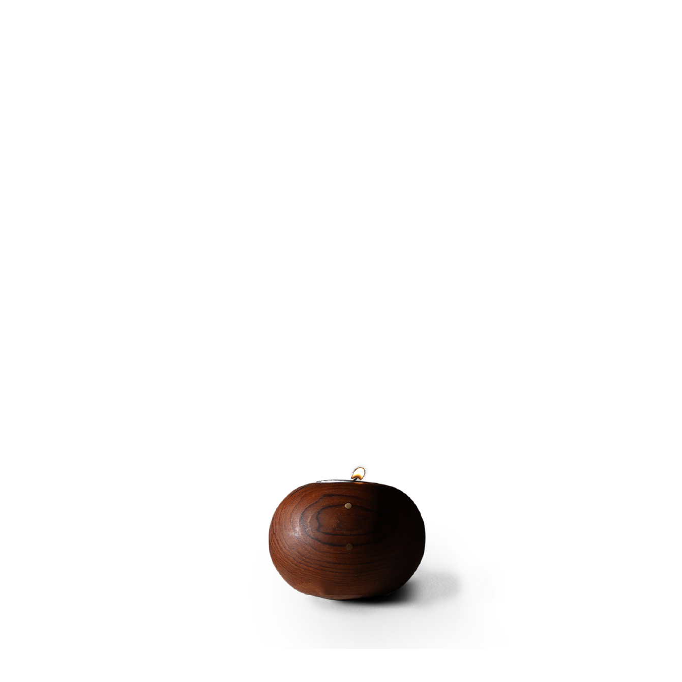 Attakai tealight holder / oblong / mid tone