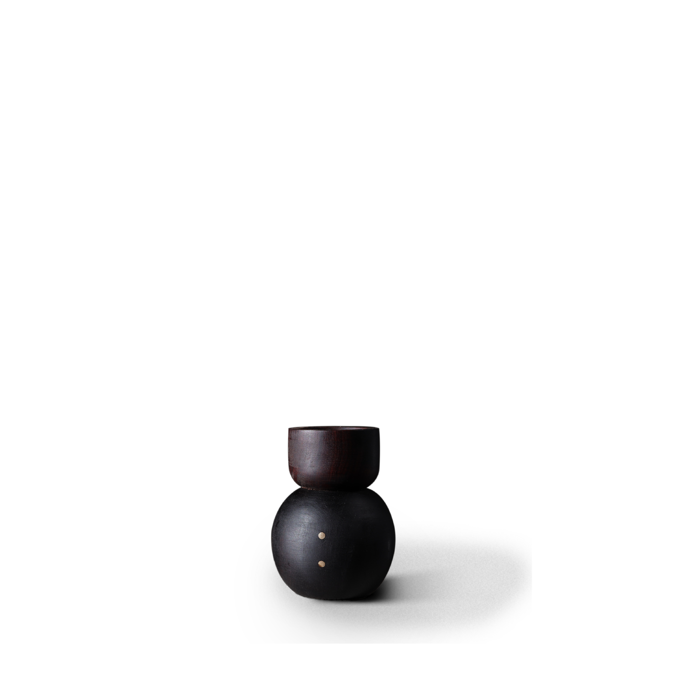 Attakai tealight holder / stacked / dark tone