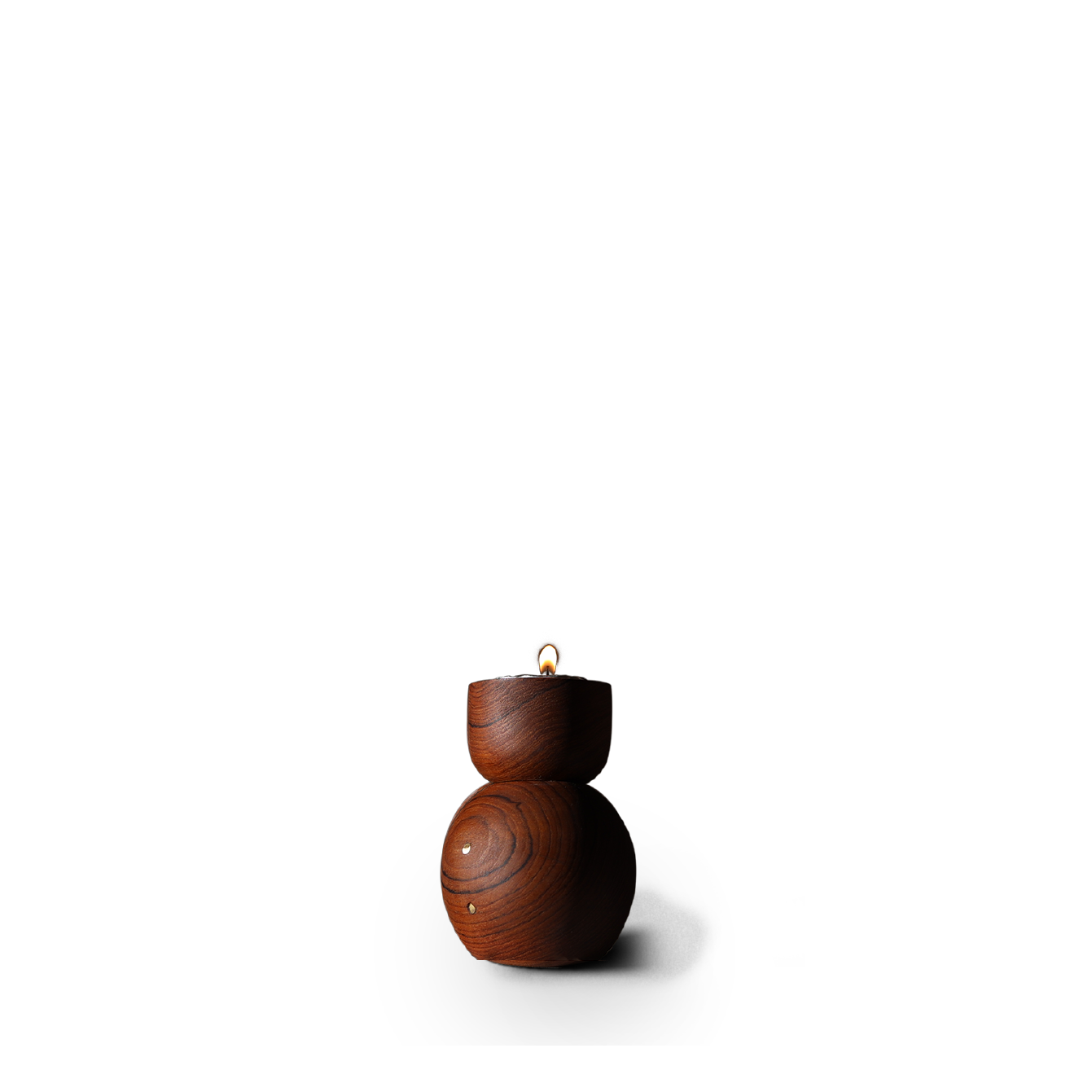 Attakai tealight holder / stacked / mid tone