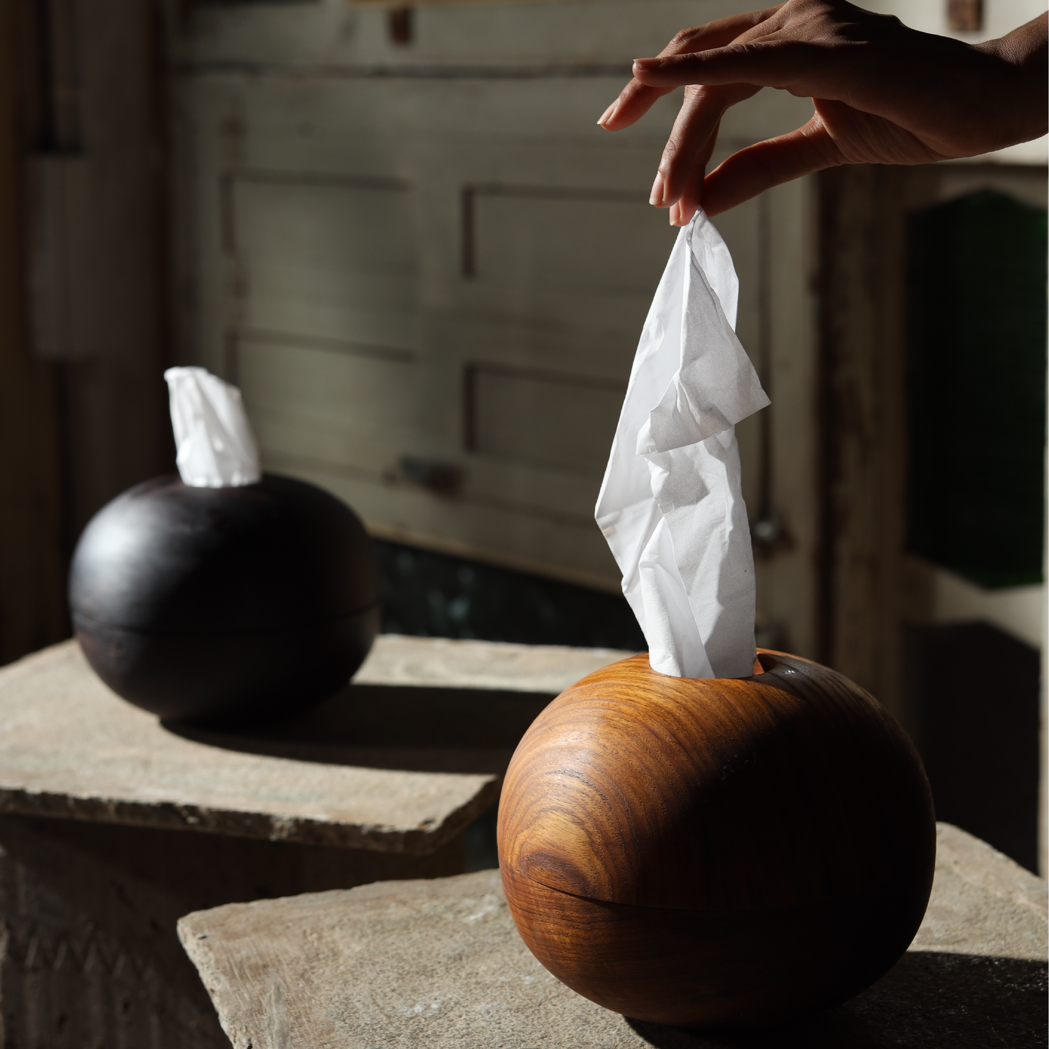 The Ovoid Keeper / mid tone wood