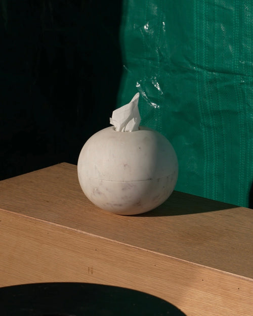 The Ovoid Keeper / white marble