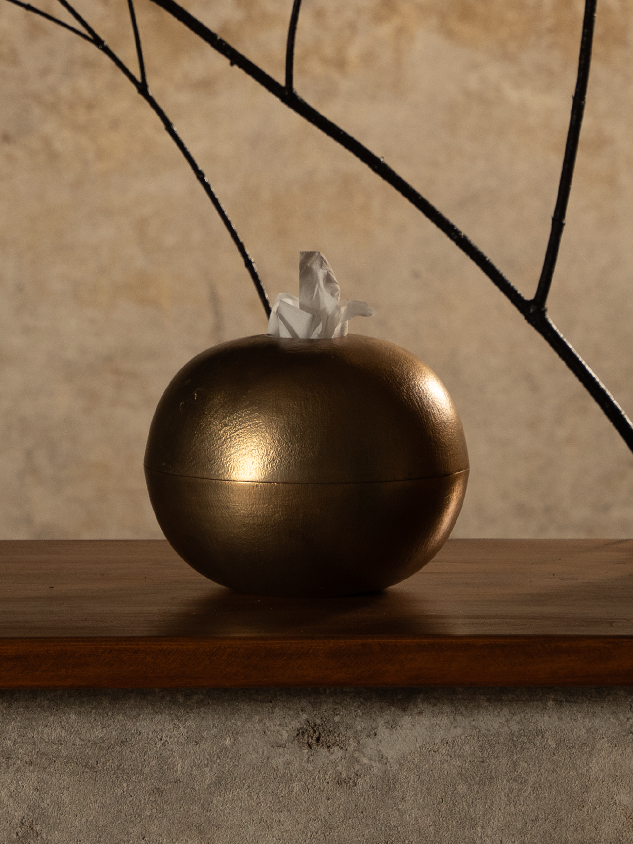 The Ovoid Keeper / brass textured