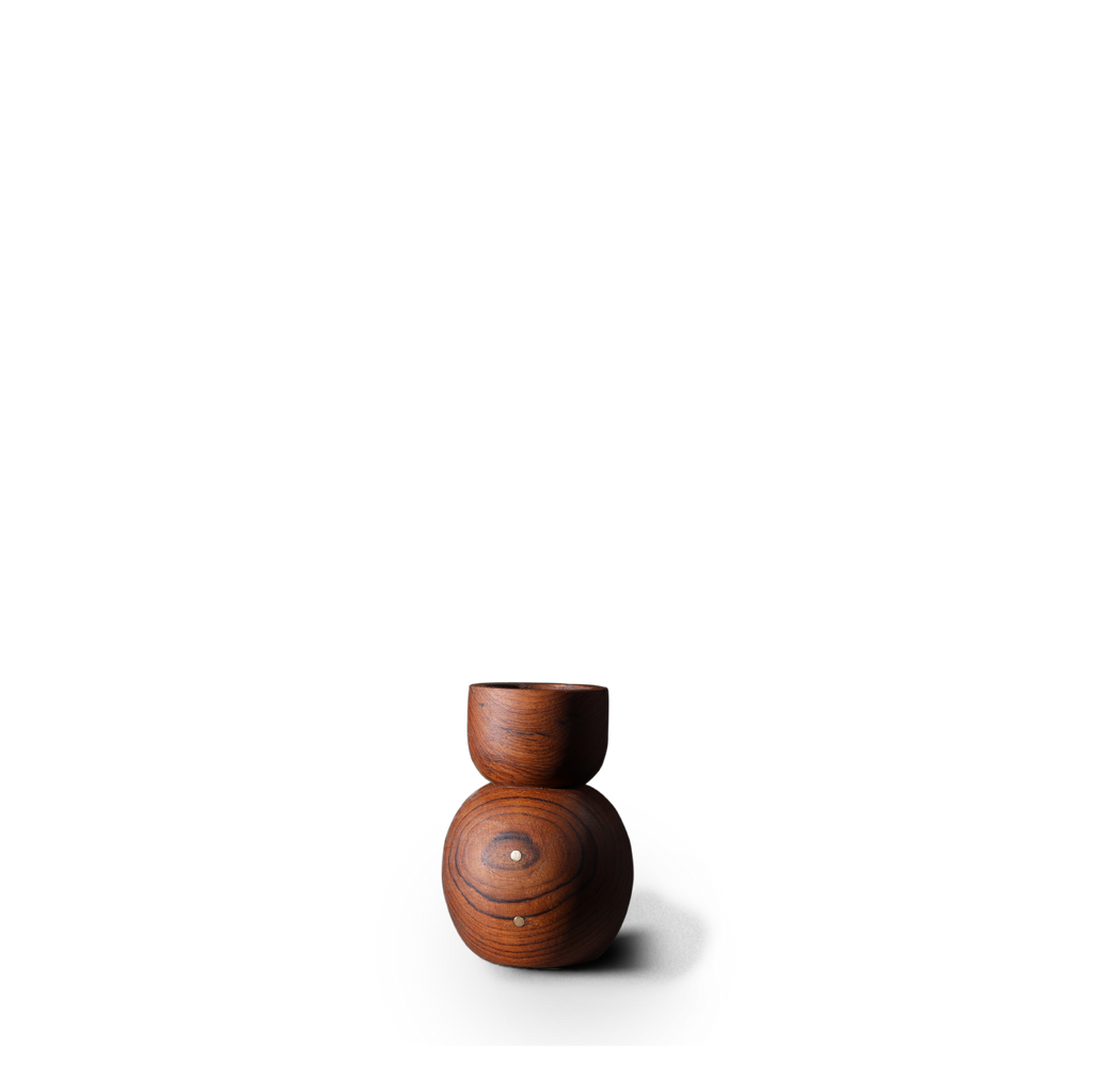 Attakai tealight holder / stacked / mid tone