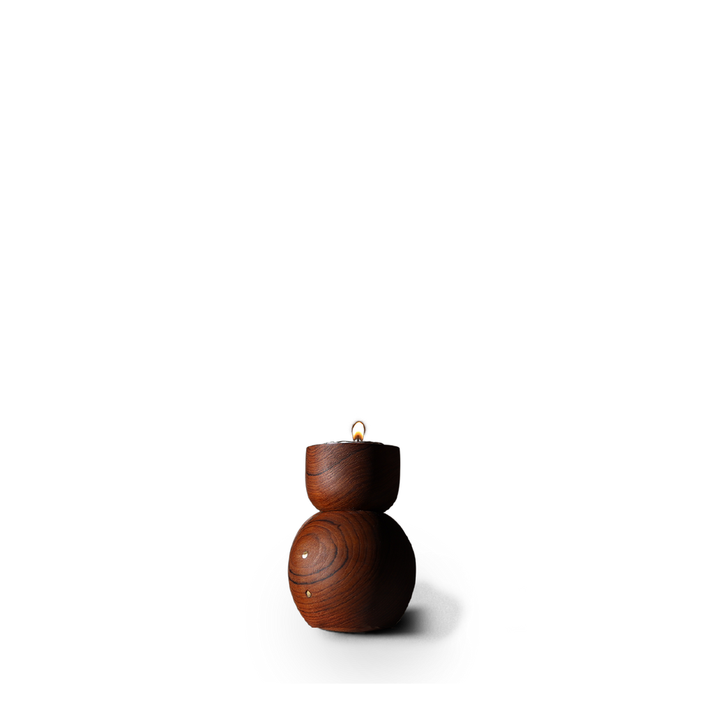 Attakai tealight holder / stacked / mid tone