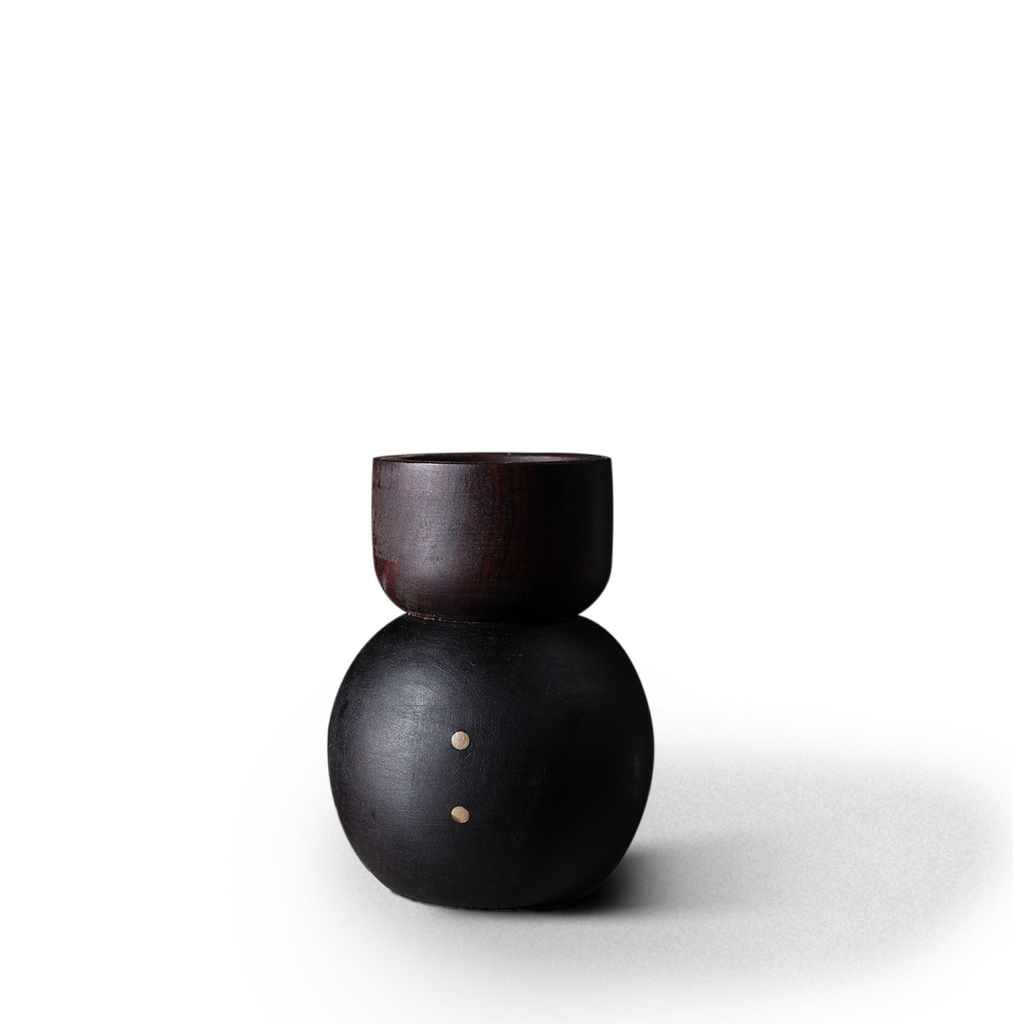 The Attakai tealight holders / set of 2 / dark tone